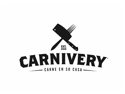 Carnivery identity branding logo design meat