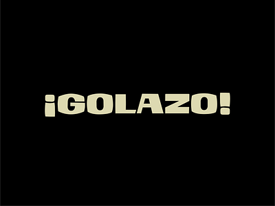 ¡Golazo! display fonts type design typography vintage