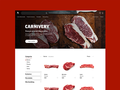 Carnivery Website branding digital branding ecommerce ecommerce shop product branding product design website