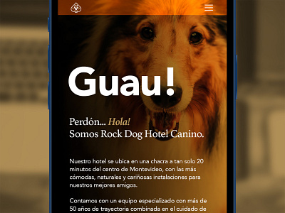 Rock Dog - Landing (mobile) digital branding digital design dog hotel mobile ui ui ux visual design