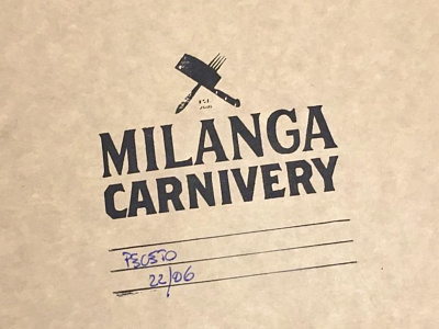 Milanga Carnivery branding graphic design identity knowhow milanesa packaging stamping