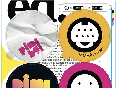 pimba.com stickers 1/2 cmyk graphic design stickers