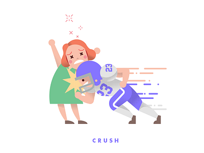 Crush design graphic illustration