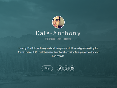 New personal website / Ghost theme