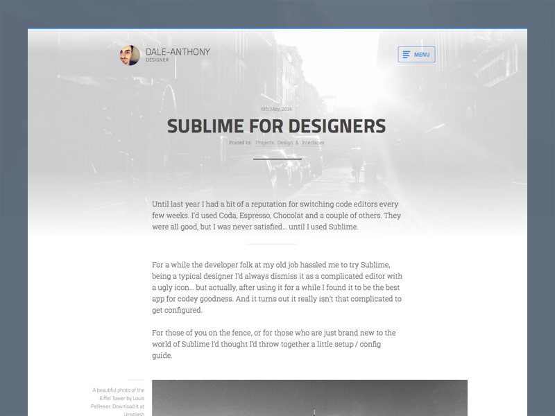 Ghost theme - Light ghost blog article post light theme