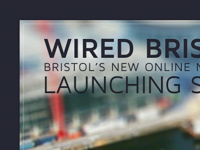 Wired Bristol · Launching Soon bristol holding page magazine website wired