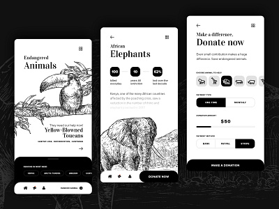 Endangered species app concept