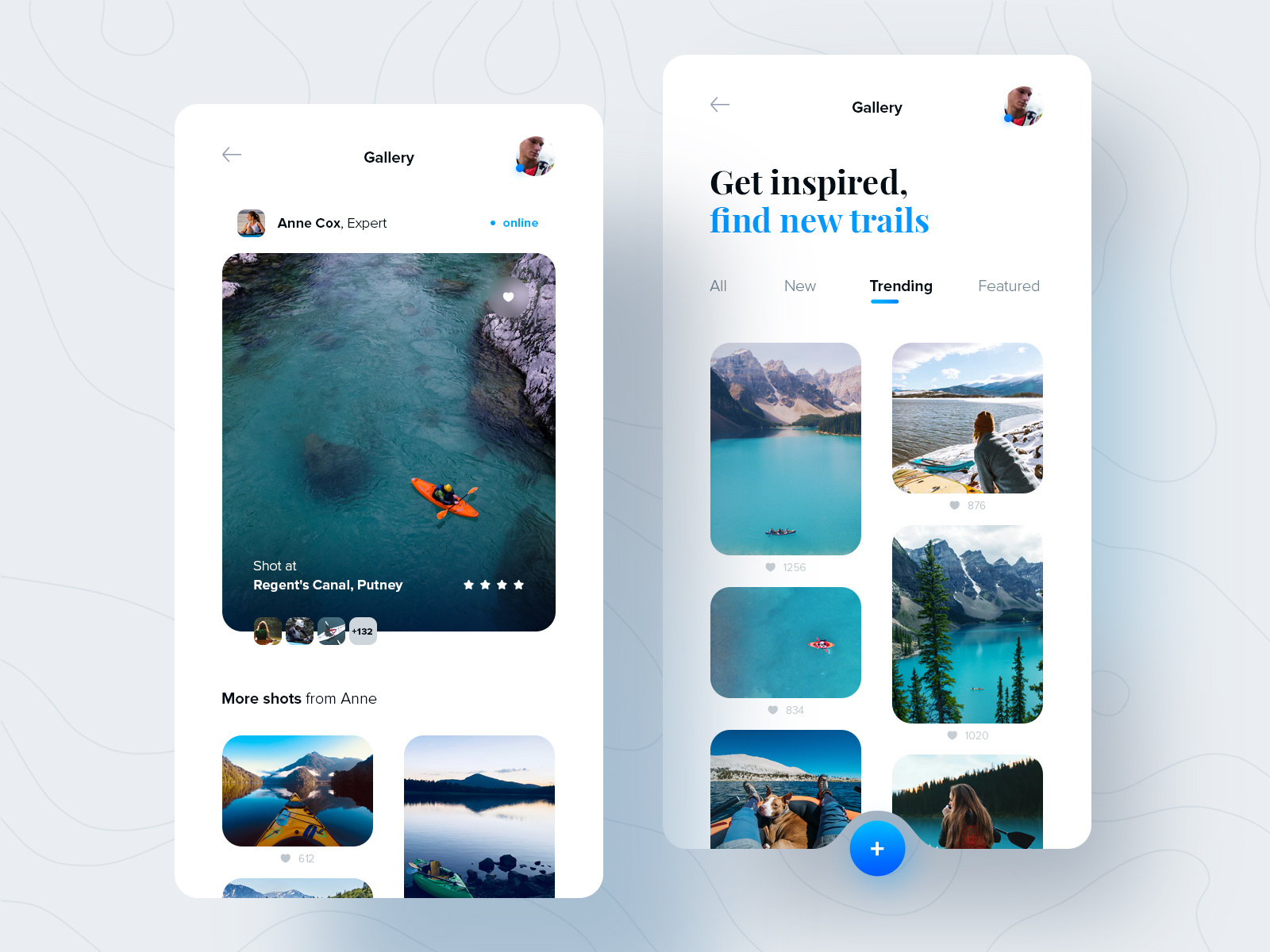 Kayak trails finder by Marta Więckowska on Dribbble