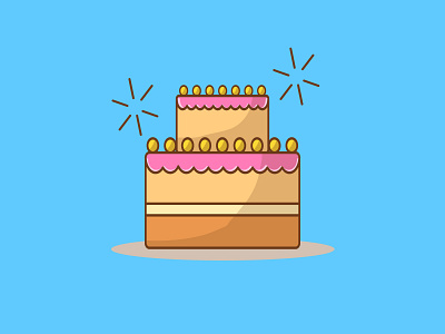 Coockie cake coockie cute illustrator minimal outline sweet sweets vector