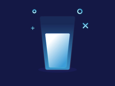 A cup of milk brand cup design glass icon identity illustration illustrator mbe milk ui ux