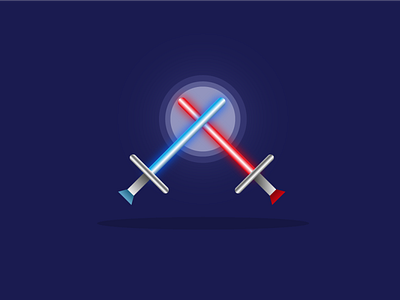 Lightsabers blue dark darkside illustration light lightsabers lightside red starwars wars