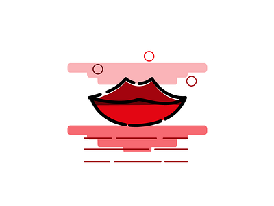 Mouth illustration mbe mbestyle mouth red vector