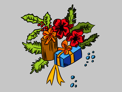 Gifts artwork cartoon christmas holidays illustrator vector vectorart