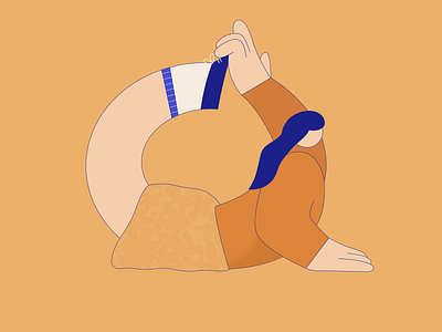 Q girl 2d 36days q 36daysoftype 36daysoftype07 animation artwork characterdesign illustration letter loop q