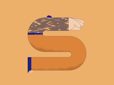 S 2d 36days s 36daysoftype 36daysoftype07 animation artwork characterdesign illustration lettering loop textures