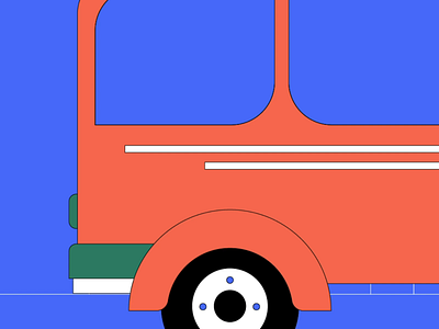 Missing bus 2d animation characterdesign design illustration mondayschallenge