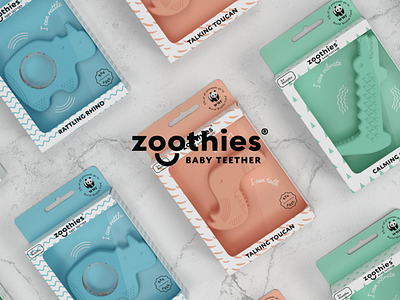 Baby Teether Branding baby baby teether branding graphic design packaging