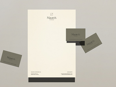 Mauro’s Interiors Stationery