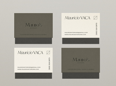 Mauro’s Interiors Business Cards brand identity branding business card business card design business cards businesscard design graphic design logo stationery