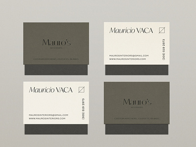 Mauro’s Interiors Business Cards