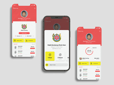 Smart Selangor Parking Apps - Design Concept app design ui ux