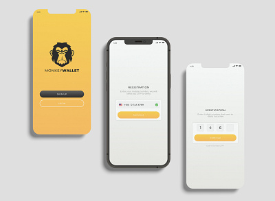 E Wallet Registration Page app ui ux