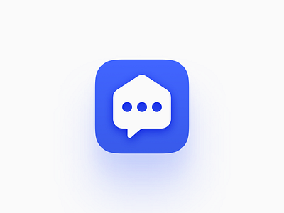 ForumDoma iOS icon app blue chat forum icon ios icon mobile shape socialmedia