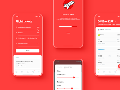 Smartway App Design app booking business filter flight icons layout loading mobile mobile design mockup search tickets travel ui ux