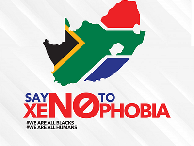Say No to Xenophobia design vector xenophobia