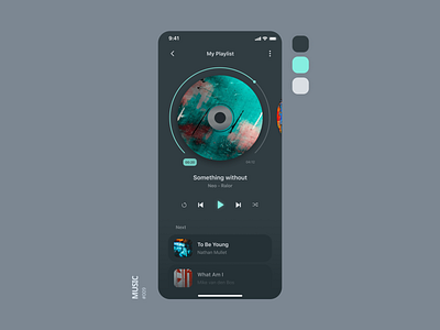 Music daily ui design mobile app mobile ui music playlist ui