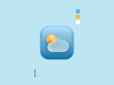 3D Icon 3d icon weather