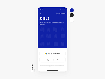 Sign up blue login mobile app mobile app design mobile ui sign up ui design