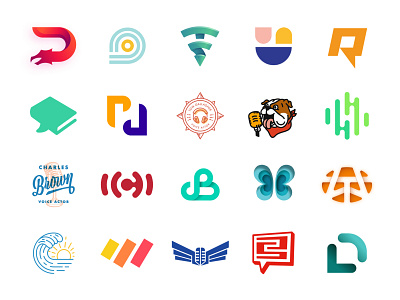 Logofolio | 2019 branding bubble icon logo logo design logofolio logomark microphone minimal portfolio voice actor
