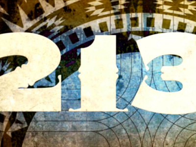 "213" film title design