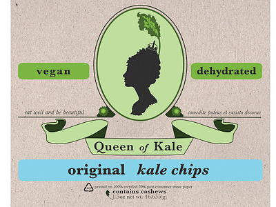 Queen of Kale packaging