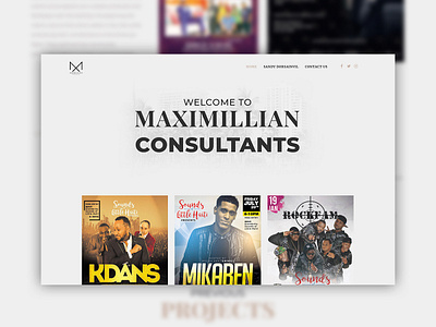 Maximillian Consultants Website Mockup