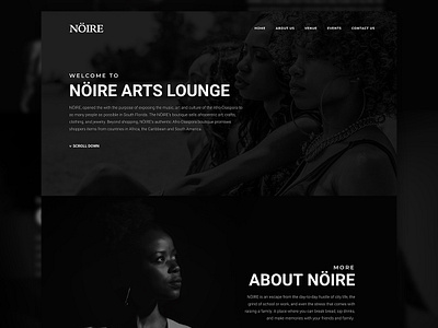 Noire Website Mockup advertising branding freelance graphic design marketing ui design website design