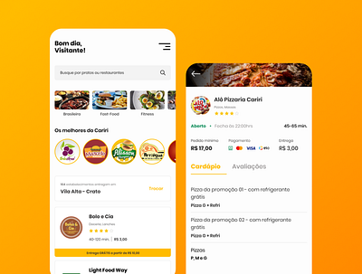 App Redesign Cariri Delivery app design figma food app interface minimal ui ux web