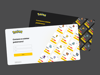 Pokémon Desafio design figma interface landingpage ui webdesign