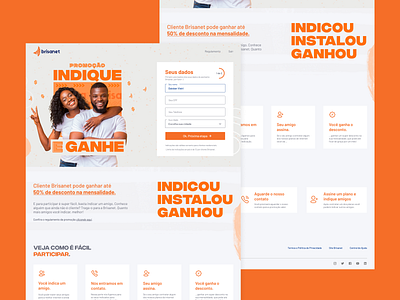 Indique Amigo | Brisanet design figma interface landingpage ui ux web