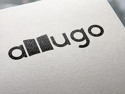 Logo Allugo branding design illustration logo typography