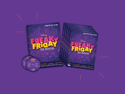 Freaky Friday The Musical Branding advertising book book cover book cover design brand brand identity branding cd cd artwork childrens book design digital illustration entertainment graphic design illustration layout logo music packaging typography