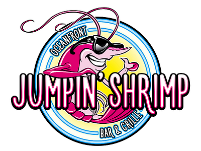 Jumpin Shrimp logo graphicdesign epicmade logo