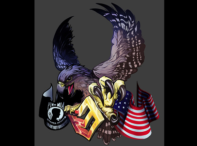 Black Hawk Down epicmade illustraion logo design
