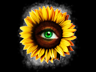 Sunflower Eye branding conceptart drawing epicmade illustration t shirt t shirt art vector