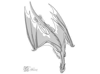 Arctic Dragon character design conceptart design drawing epicmade fantasy graphic novel illustration