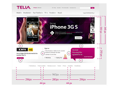 Telia Denmark website refresh gui interface web