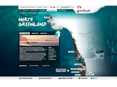 Greenland Map website