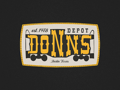 Donn’s Depot badge branding illustration logo patch