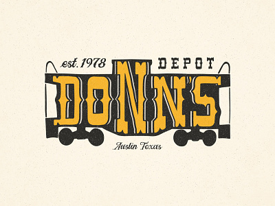 Donn's Depot Logo ALT austin designer austin texas badge branding hand drawn illustration logo logo inspiration typography vector